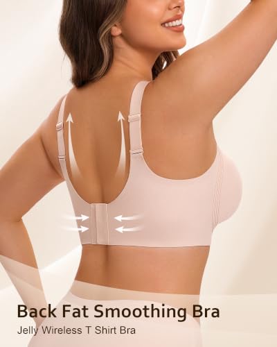 Womens Seamless Bras Wireless Pushup Gel Support Tshirt Bras No Underwire - Image 4