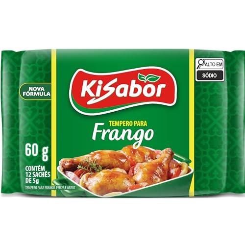 KiSabor Tempero Para Frango Kisabor 12 Sachês De 5 Gramas