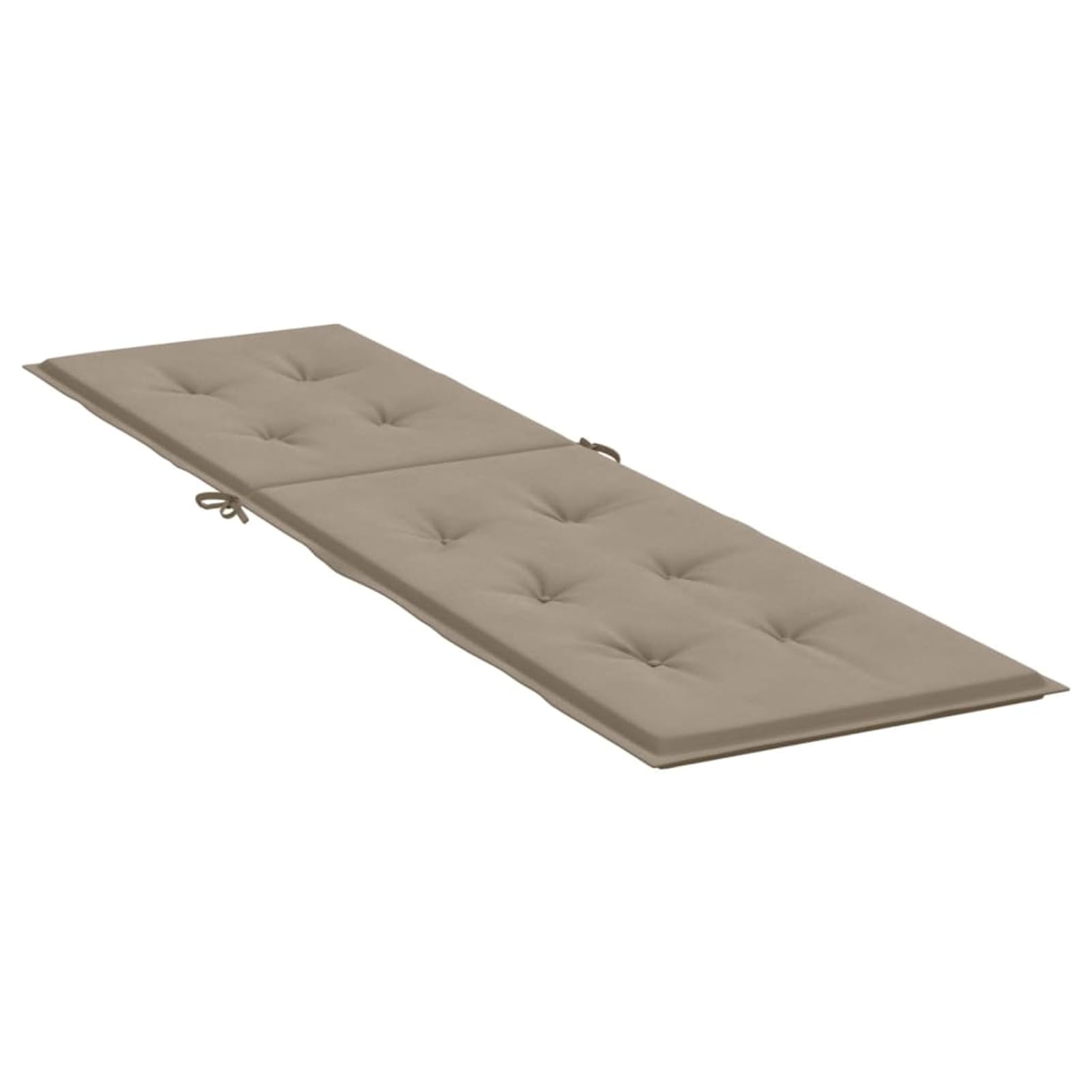 Cuscino per Lettino Prendisole Elegante Resistente Arredi Tessili Esterni Sdraio Decorativo Grigio Talpa (75+105) x50x3 cm in Tessuto Poliestere