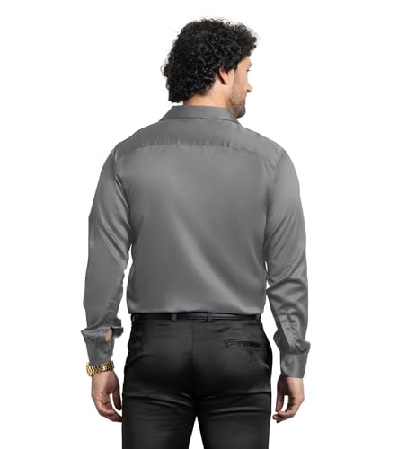 Image of CVC Mens Satin Regular Fit Formal Shirt.