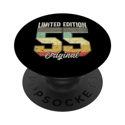 1955 Vintage Cumpleaños Retro Edición Limitada Hombres Mujer PopSockets PopGrip Intercambiable
