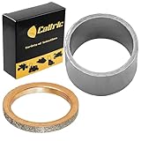 Caltric Exhaust Pipe Muffler Gaskets for Yamaha Warrior 350 Yfm350X 1987-2004