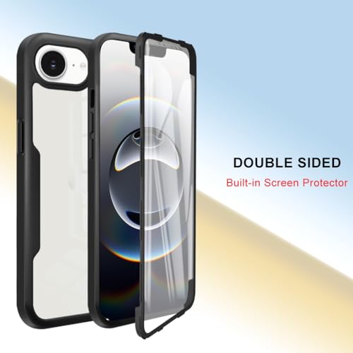 Coque transparente iPhone 16E étui intégral 360 haute résistance