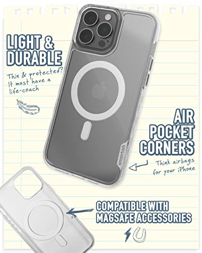 Image of Smartish iPhone 13 Pro Max Slim Case - Gripmunk Compatible with MagSafe [Lightweight + Protective] Thin Grip Cover - Nothin' to Hide
