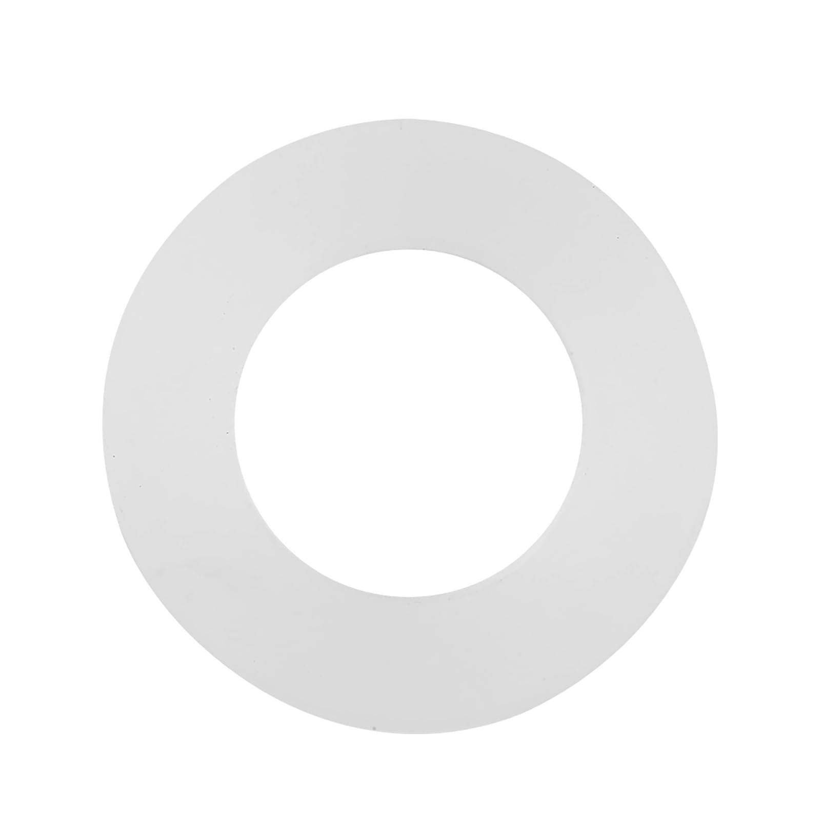 Glomora 12pcs Silicone Washers, Silicone Flat Washers White O-Ring Sealing Washers, Flat Gasket for Faucet Pipe, Water Tap, Bellows Hoses