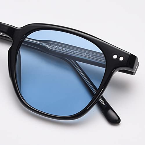 kachawoo Black Green Square Frame Sunglasses Men Polarized Ladies Vintage Male Blue UV4003