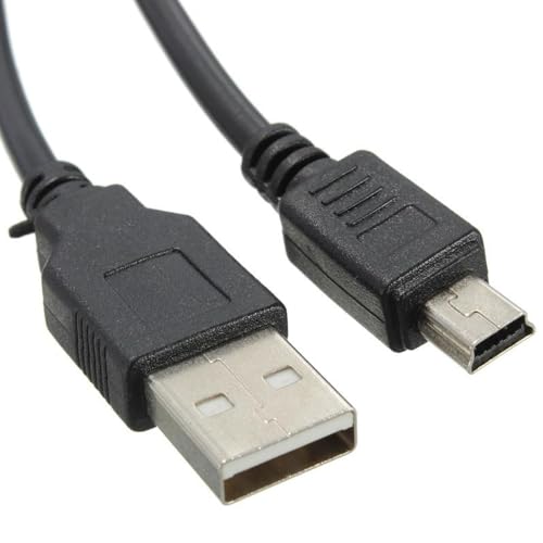 PLUSHA - Controller Charger Cable for PS3 – 6ft Extra Long Mini USB Charging Lead with Magnetic Ring – Compatible with PlayStation 3, PS3 Slim, PS Move Controllers, GoPro, Dash Cam, MP3 Players and More