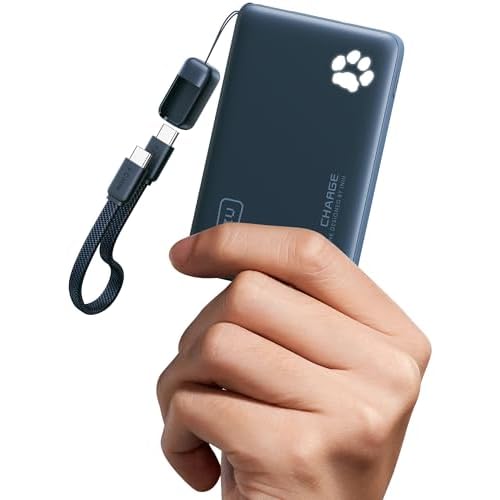 INIU Portable Charger, Ultra Slim 10000mAh 45W PD Power Bank, Fast Charging Mini Battery Pack, Travel Trip Accessories Ship Essentials for College Students Travelers Teen Boys Girls, Blue