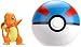 Wicked Cool Toys Pokémon Clip 'N' Go - Charmander & Great Ball Poké Ball
