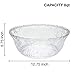 Plastic Punch Bowl with Ladle – Clear Punch Plastic Bowls – BPA Free Recyclable Punch Set of Bowl and 5 oz. Ladle – Embroidered Punch Bowl with Serving Ladle for Parties