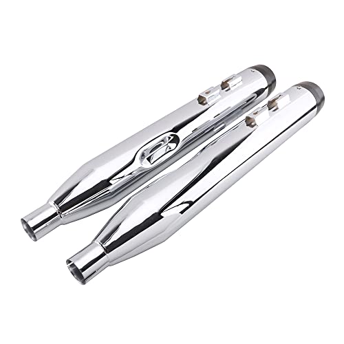 4' Scarichi Davidson - Megaphone Slip-On scarico Con CNC tappo nero per 95-16 Touring Modelli FLH Bagger, Electra Glide, Street Glide, Road Glide, Ultra Glide, Dresser Road King