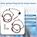 HSDNDUR Glow Plug Repair Kit, with Ceramic Glow Plug Replacement Kit for 12V/24V/110V Diesel Heater 2KW/5KW/8KW, 10PCS Repair Kits of Diesel Heater Accessories for Car Truck Boat