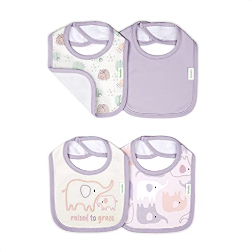 Image of Ingenuity Easy Eater 4-Pack Baby Bib Set - Grazy & Easy Eater 3-Pack Baby Burp Cloth Set - Grazy
