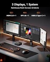 ACEMAGIC K1 Mini PC, AMD Ryzen 5 7530U(6C/12T),16GB LPDDR4X 512GB M.2 SSD – Ansicht 9