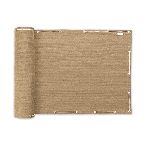 PRIMA GARDEN Balkon-Sicht- und Windschutz in Beige/Braun Cover