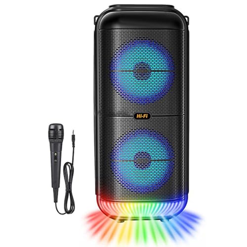 MIXEL 10Wx 2 Bluetooth Speaker, Powerful Sound, Compact Size, Colourful LED Light, Portable Wireless, 360 Stereo Sound, Bass Sound With Mic MIXEL 10Wx 2 Bluetooth Speaker, Powerful Sound, Compact Size, Colourful LED Light, Portable Wireless, 360 Stereo Sound, Bass Sound With Mic