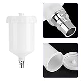Leopacat Spray Gun Pot,Air Gravity Feed Paint Replacement Pot Bottle Screw on Lid with 13 mm Stainless Steel Male Thread Connector for Most Automotive Series Guns Tool 600ml Capacity - Image 8