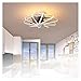 Wentylator Sufitowy LED Ze Światłami Pilot Pilot Sypialnia Dekoracje Wentylatora Lampa Salon Dalonowa 110V / 220V LED Wentylator Sufitowy LED ASPZQ (Color : B, Size : 110-120V)