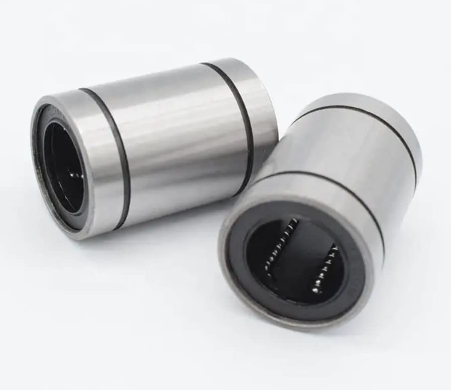 Linear Ball Bearing Bush Steel for CNC Router Mill Machine and 3D printer (LM8UU, 2)