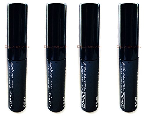 Clinique High Impact Mascara 01 Black Mascara Impact Optimal .14 Oz Each (Lot Of 4) #TOP28