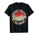 Brandon The Man The Myth The Legend Personalized Name T-Shirt