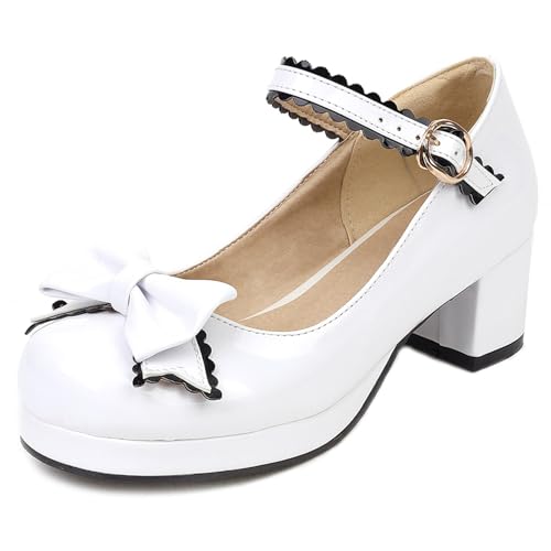 Zapatos Mary Jane de punta redonda que eliminan la presión en pies delicados