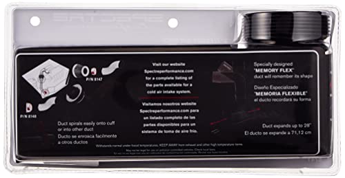 Spectre Performance 8741 Black 3" Air Duct Hose #TOP1