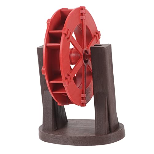 OFFSCH Rueda Hidráulica De Fuente De Mesa para Decoración De Micropaisaje, Diámetro Estándar, Material Liviano, Uso Peceras, Acuarios y Jardines, Función De Circulación De Agua