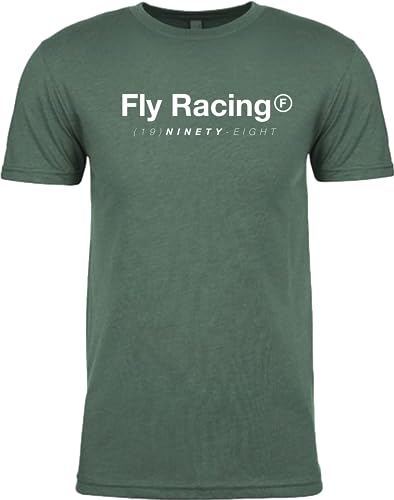 Fly Racing 354-0315L Fly Trademark Tee Forest Green Heather Lg