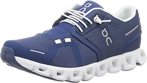 Image of On Women's Cloud 5 Sneakers, Blue, 6.5 Medium US