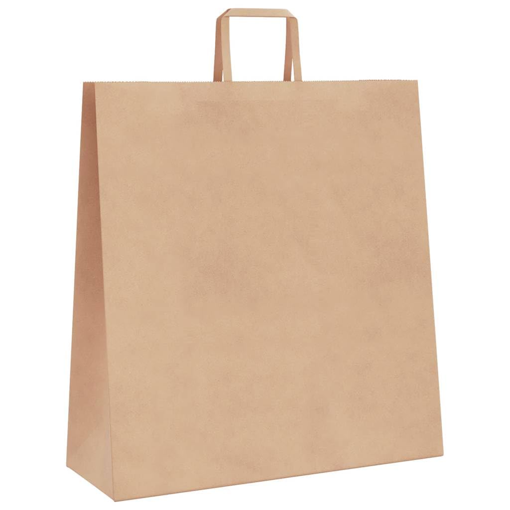vidaXL Sacs en Papier Kraft 50 pcs avec poignées Marron 45x17x48 cm