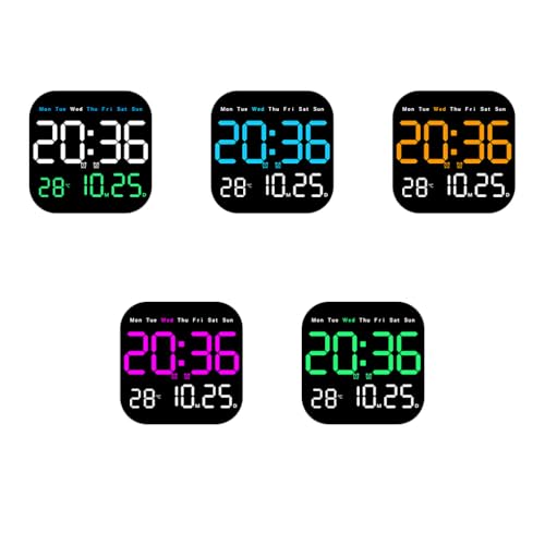 Horloge LED Bleue Télécommandée : Lisibilité Maximale pour Senior - 6