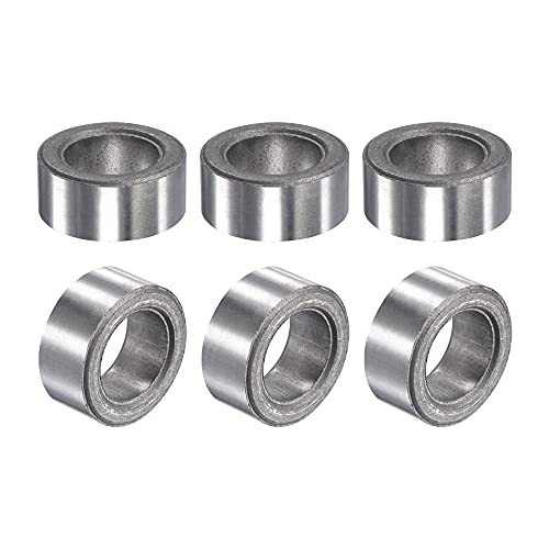 uxcell Sleeve Bearings 14mm Bore 22mm OD 10mm Length Sintered Iron Self-Lubricating Bushings 6pcs
