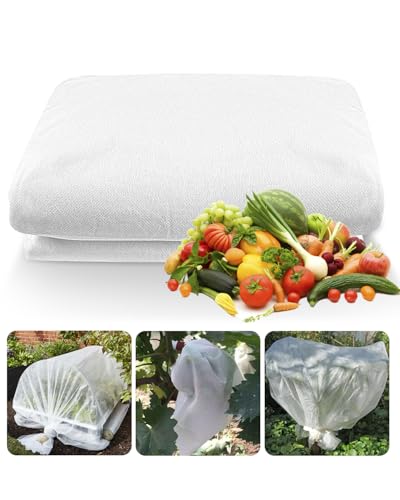 HW CASA Telo Antigelo per Piante 1.6M × 5M,Tessuto Non Tessuto Ideale per Piante da Esterno,Facilmente Tagliabile,Protezione da Gelo, Vento,Leggere e Traspiranti Le Copri Piante Inverno Esterno