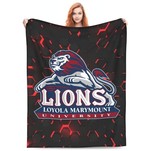 Loyola Marymount University Multi-Size Ultra-Soft Flannel Fleece Blanket - Non-Sagging Velvet Blanket
