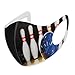 Produktbild Personality Casual Fashion 3D Printed Filter Gesichts-Mund-Schutz Face_mask_ProtectBlue Abstract Ball On Lane Pins Close Up View Sports Leisure Game s