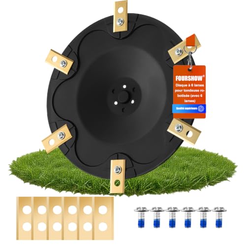 [MISE À NIVEAU] Disque de lames + 6 pièces de lames Compatibles avec DREAME | MOVA & DCK, Lame de tondeuse à gazon robotisée