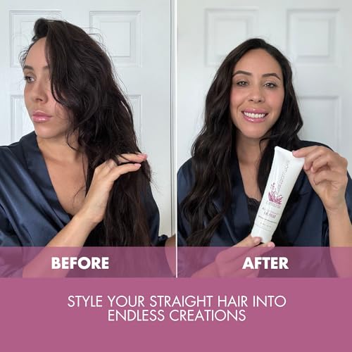 SMART SOLUTIONS Straight N' Curl Serum 4 oz, | Smooths & Straightens | Curves & Curls | Paraben-Free | Plant-based - Image 6