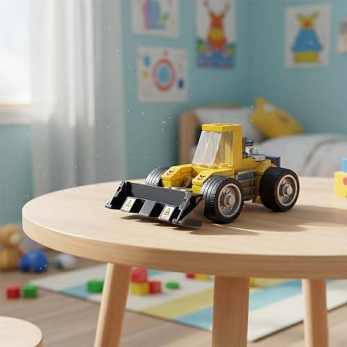Image of STEM Construction Vehicle Building Blocks Set (92 Pcs) | DIY Bulldozerr Toy for Kids 7+ Years (Boys & Girls) | Educational Engineering Toy | Creativity & Problem Solving