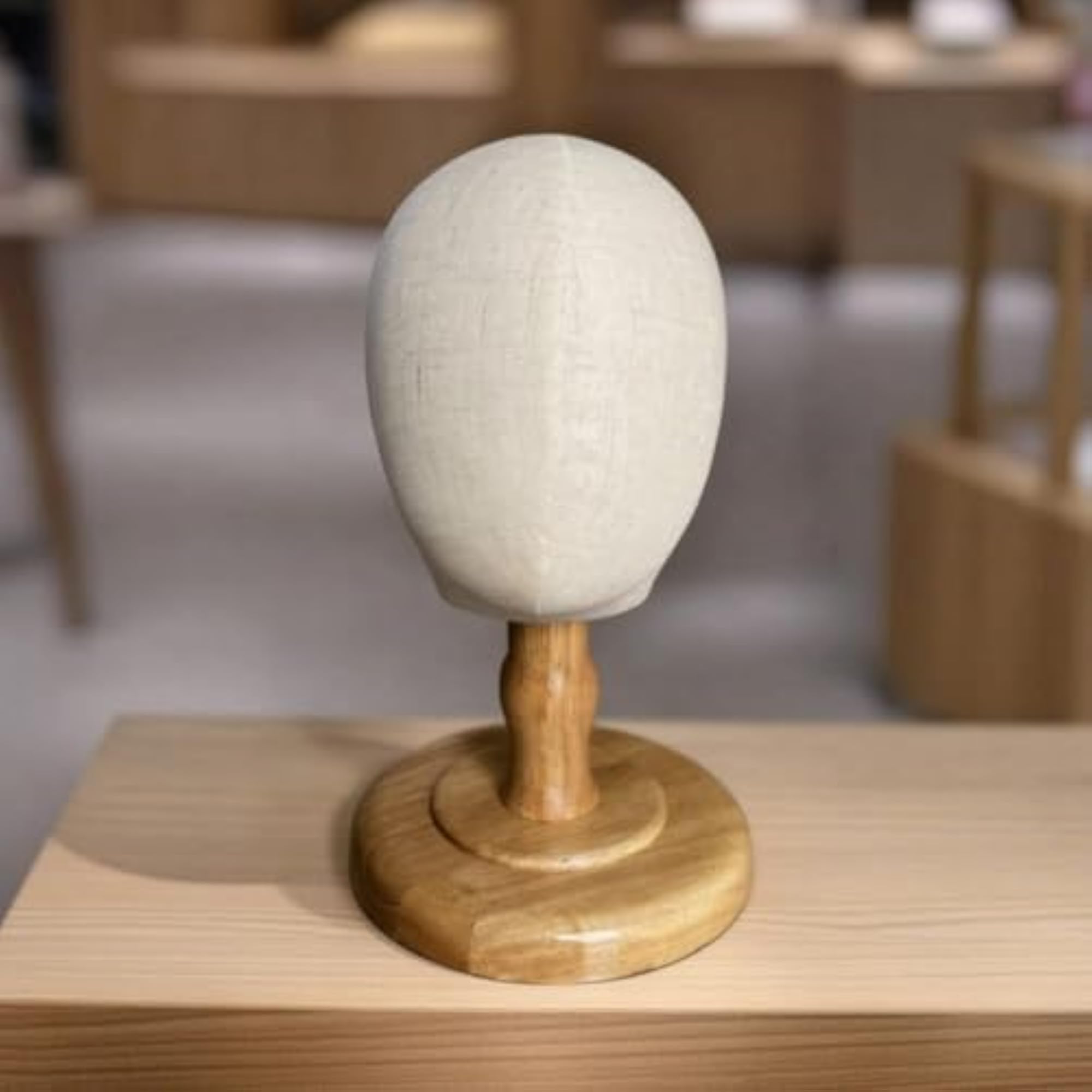 Long-Lasting Cloth Covered Head Display Stand