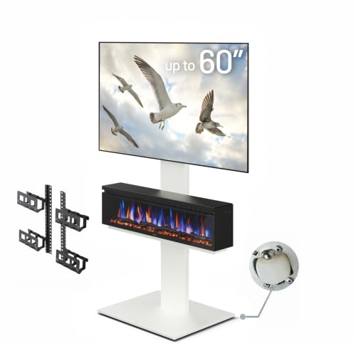 WALL V2 Caster Fireplace TV Stand
