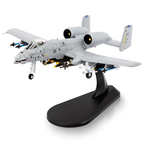 HANGHANG 1/100 A-10 Thunderbolt II Warthog Attack Plane（Painted Version） Metal Fighter Military Model Diecast Plane Model for Collection and Displays by HANGHANG - Used condition - US$37.58