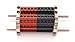 Dinkle Assembly DK4N Red/Black 10 Gang DIN Rail Terminal Blocks, 10-22 AWG, 30 Amp, 600 Volt