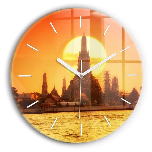 Horloge de qualité supérieure Wallfluent design élégant en verre moderne - 2