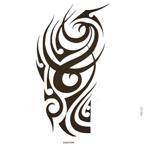 Tatouage Temporaire MAORI Homme Noir Épaule Tatouage Éphémère MAORI - AVASTORE Cover