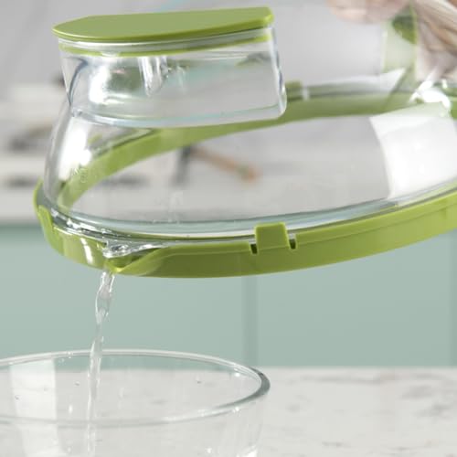 Cubierta para microondas alimentos salpicaduras transparente tapa 10 pulgadas asa resistente calor 5