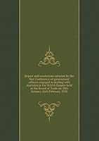 Report and Resolutions Adopted by the First Conference of Government Officers Engaged in Dealing with Statistics in the British Empire Held at the Board of Trade on 20th January-26th February 1920 5519463026 Book Cover