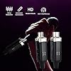Yinker UHF Wireless XLR Microphone Transmitter Receiver Plug-on Wireless Microphone System for Dynamic Mic, Audio Mixer, Mixing Console, PA System #4