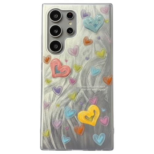 Image of Peeperly Back Cover Case for Samsung Galaxy S23 Ultra Scratch Resistant Anti-Slip TPU Shockproof Protective Durable Loveholic Case for Girls & Women