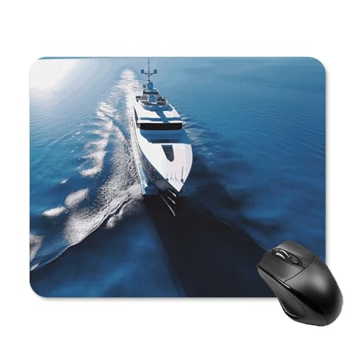 Tapis de souris Yacht antidérapant contre les accidents de café